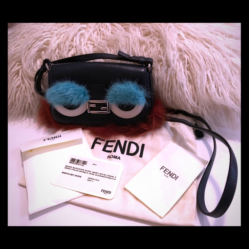 AUTHENTIC Fendi Monster Mini Baguette 🌸⭐️